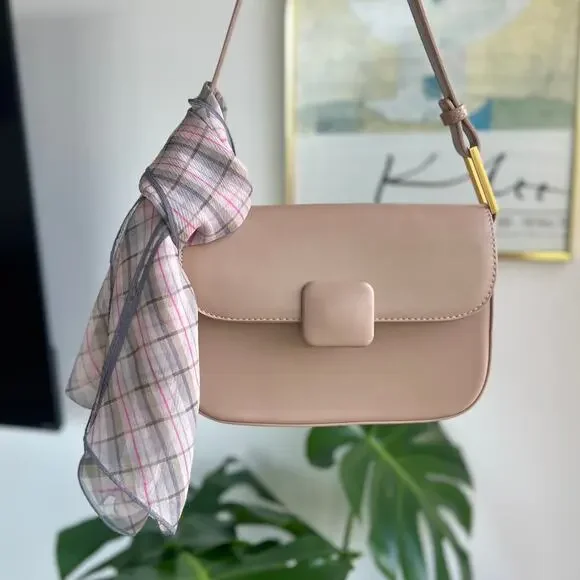 Marc Jacobs Silk Plaid Rectangular Scarf Lightweight Logo Detail - Picture 6 of 12